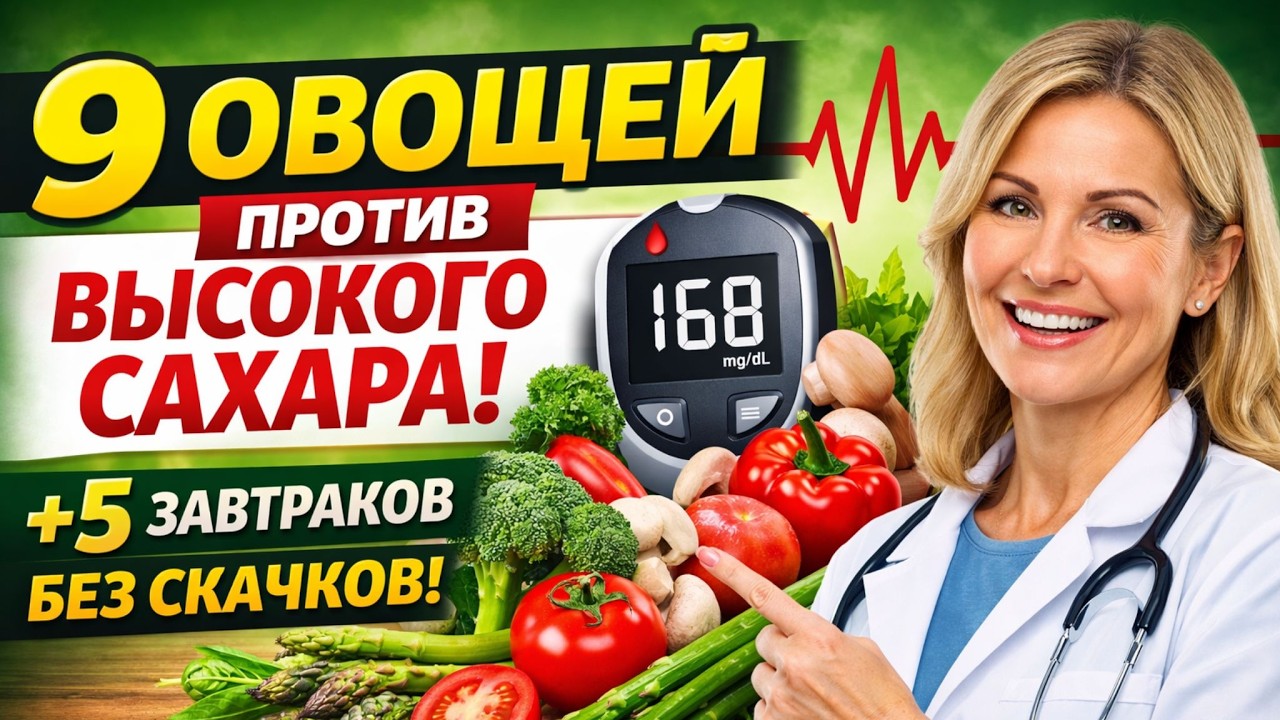 9 овощей против высокого сахара