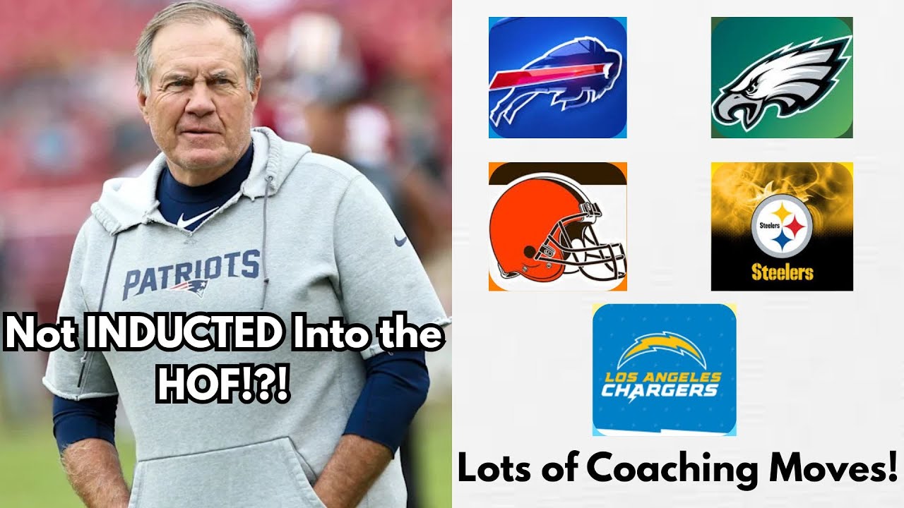 Bill Belichick Not INDUCTED into HOF!?! Lots of Coaching Moves in the NFL!