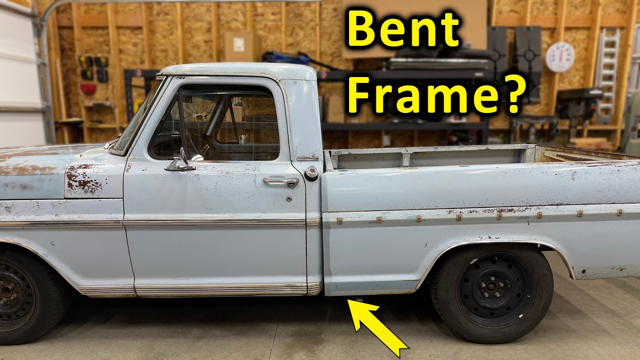 Выравнивание кузова в Ford F100