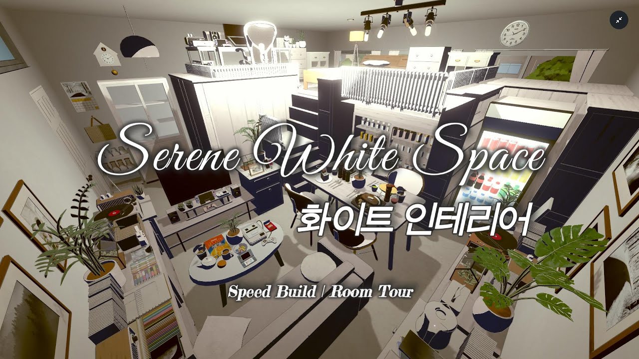 [Gogh] Serene White Space🤍🌳고흐 화이트 우드 인테리어 꾸미기 (Speed Build)