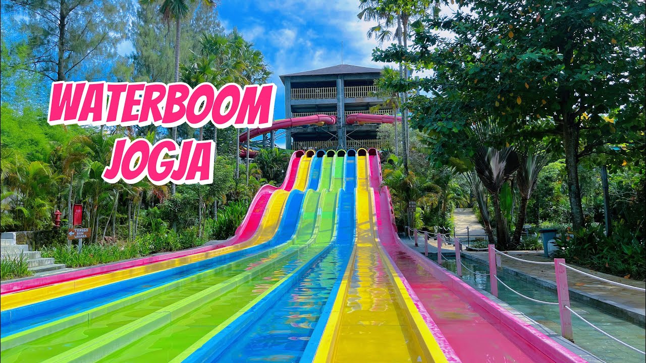 BERENANG DI WATERBOOM JOGJA - ADA WAHANA KERETA GANTUNG DI SINI‼️