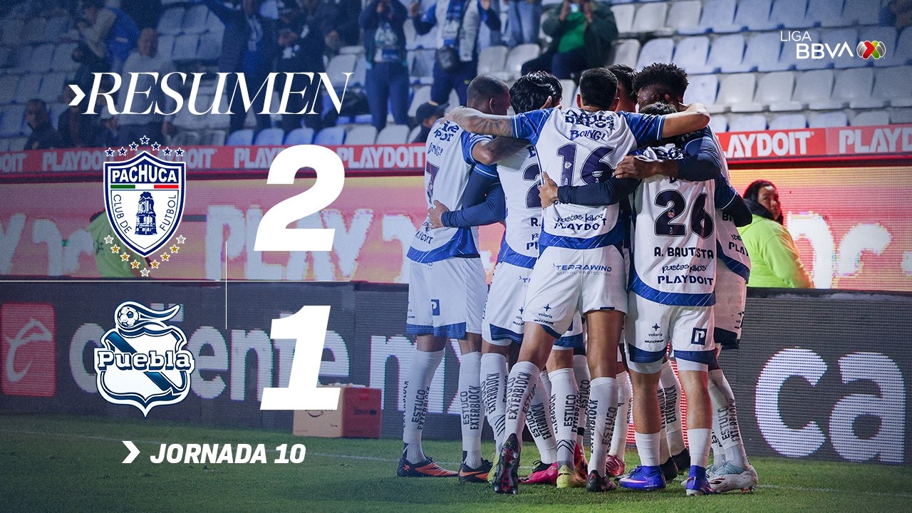 PACHUCA 2-1 PUEBLA | La Bella Airosa vio triunfar a los Tuzos | J10 Con México C26