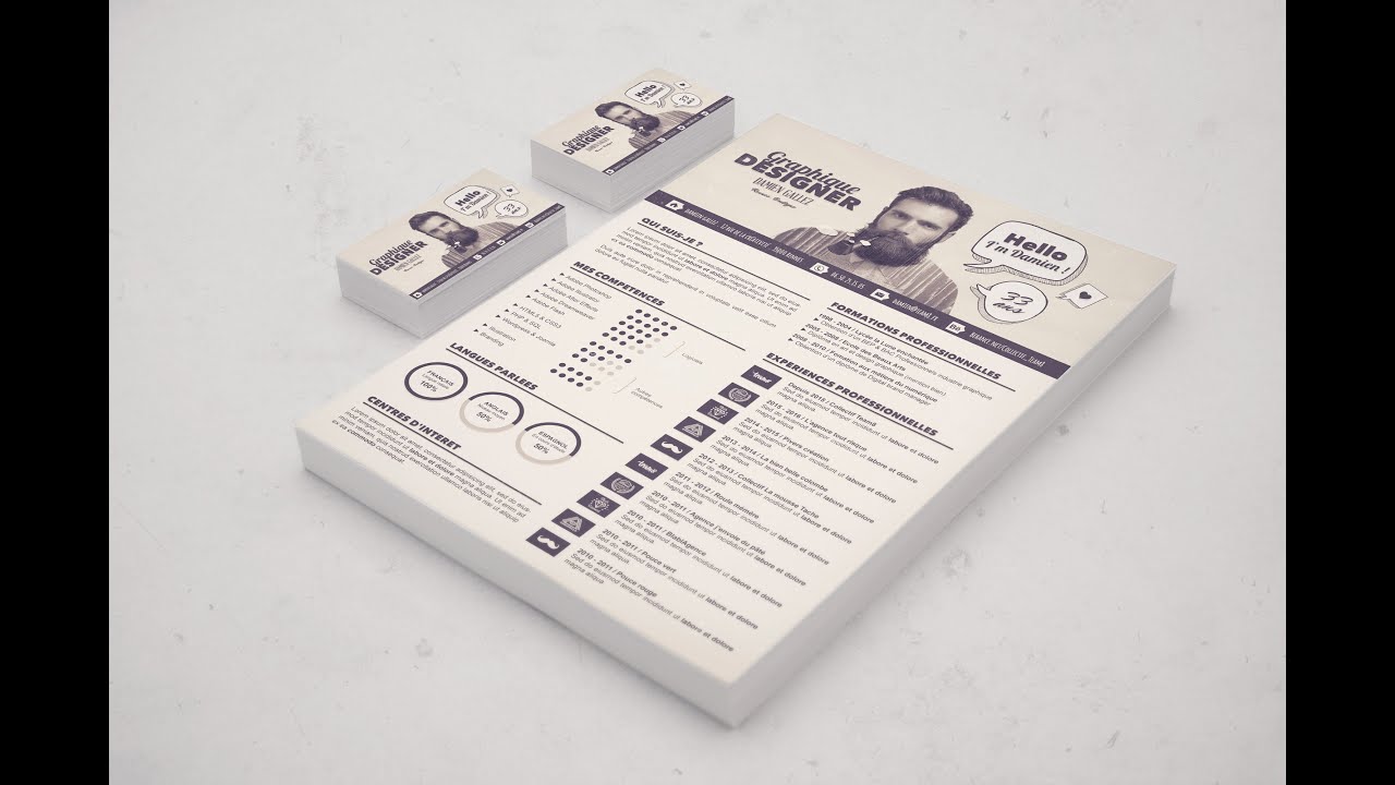 [TUTO] COMMENT CRÉER TON CV DE GRAPHISTE AVEC PHOTOSHOP CC