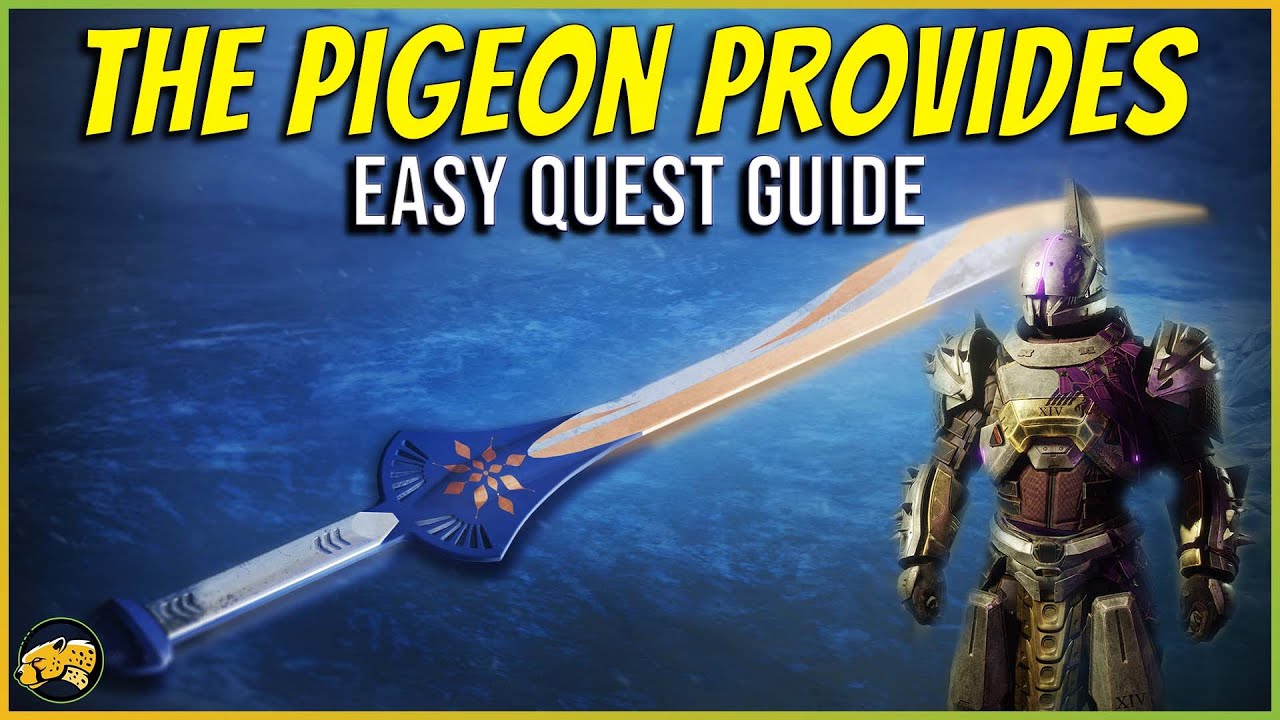The Pigeon Provides - The Dawning Quest - Saint-14 - Zephyr Sword - Destiny 2 - Recipe Location