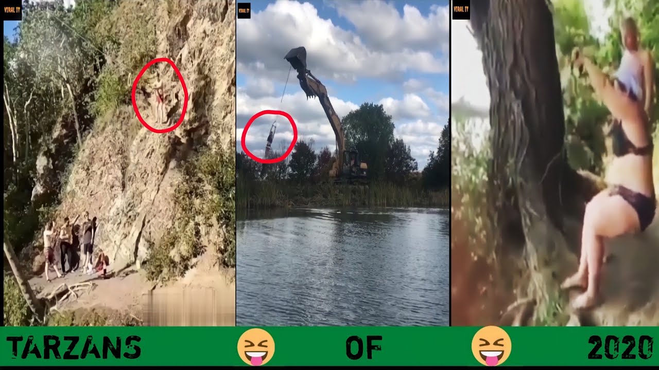 FUNNY TARZANS OF 2020 # ROPE SWING FAILS # BEST VEDIO CLIPS # TRY NOT TO LAUGH CHALLENGE