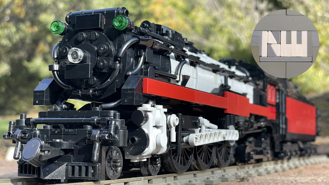 #lego 1:48 Паровоз Canadian Pacific H1b 4-6-4 Hudson (включенный)