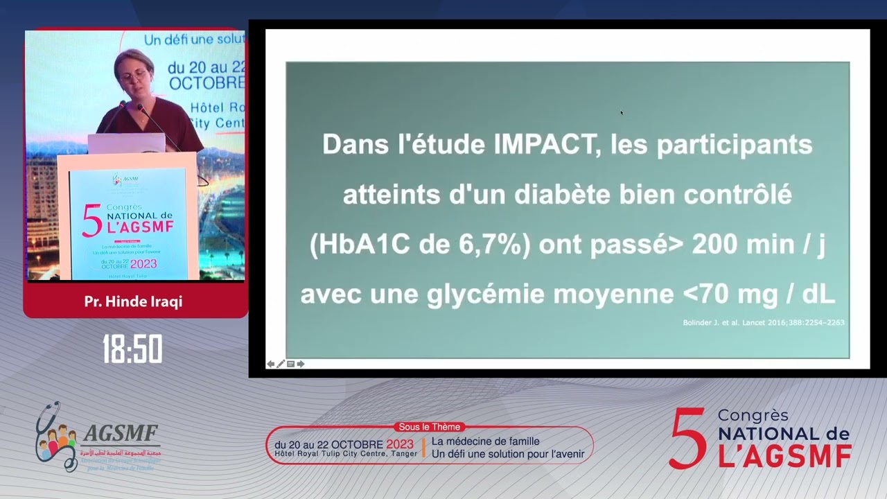 La variabilité glycémique : diagnostic et prise en chargePr. Hinde Iraqi