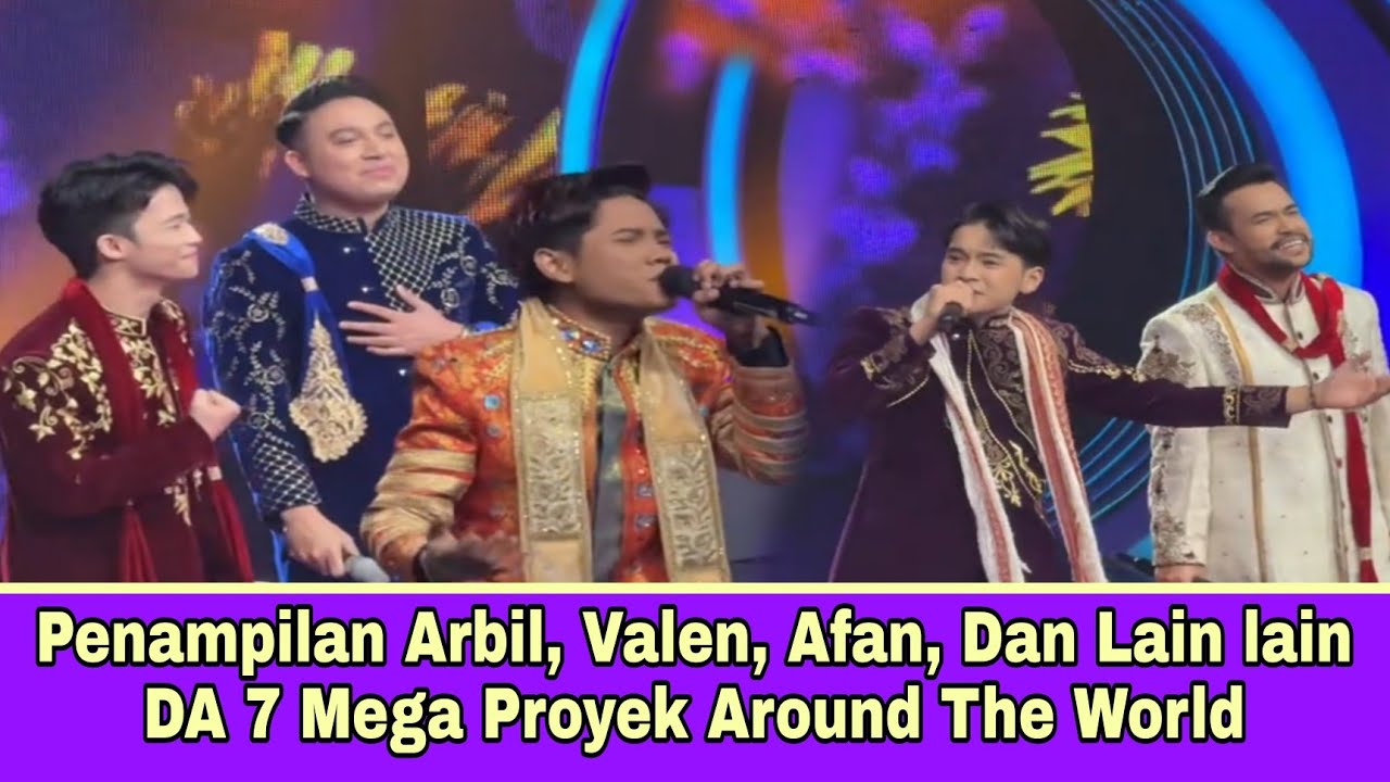 Penampilan Arbil, Valen, Afan Dan Lain2 Mega Konser Around The world