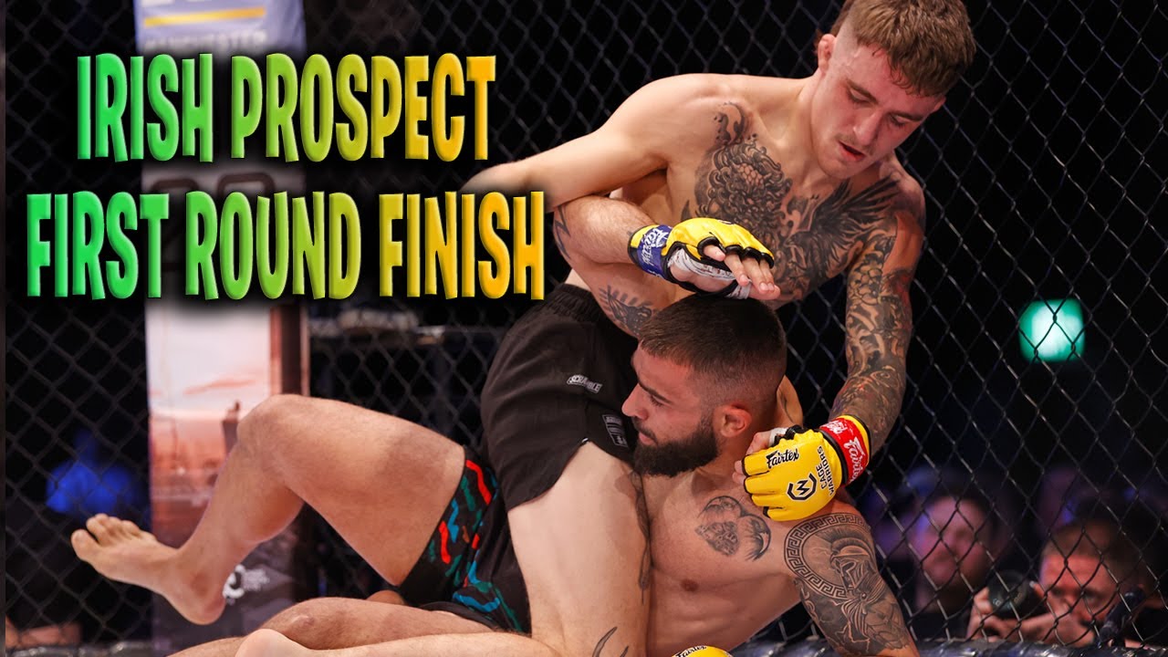 Triangle Choke and Elbows Strikes for the First Round Finish For Max Lally