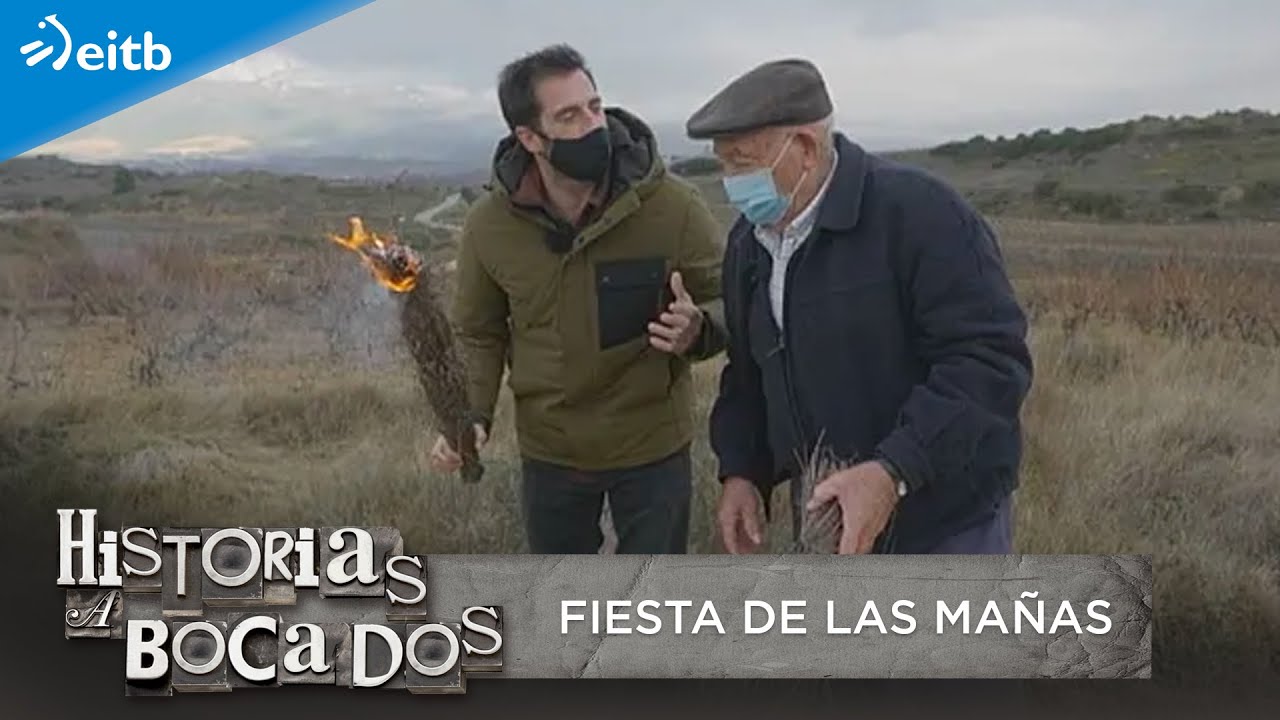 Antonio explica a Arguiñano en qué consiste la fiesta de las mañas de Navaridas