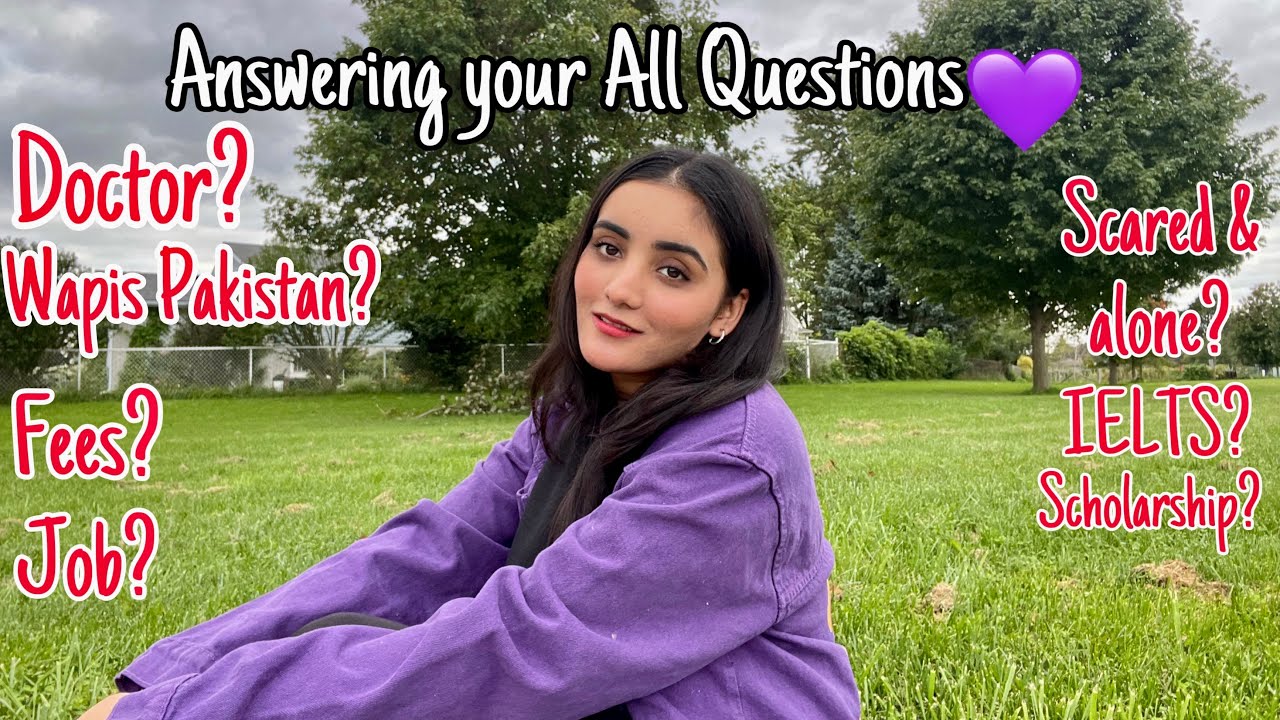 QnA VLOG🇨🇦💜-Study,Logo ki baatain ,Fees,BTS,Family & alot more….