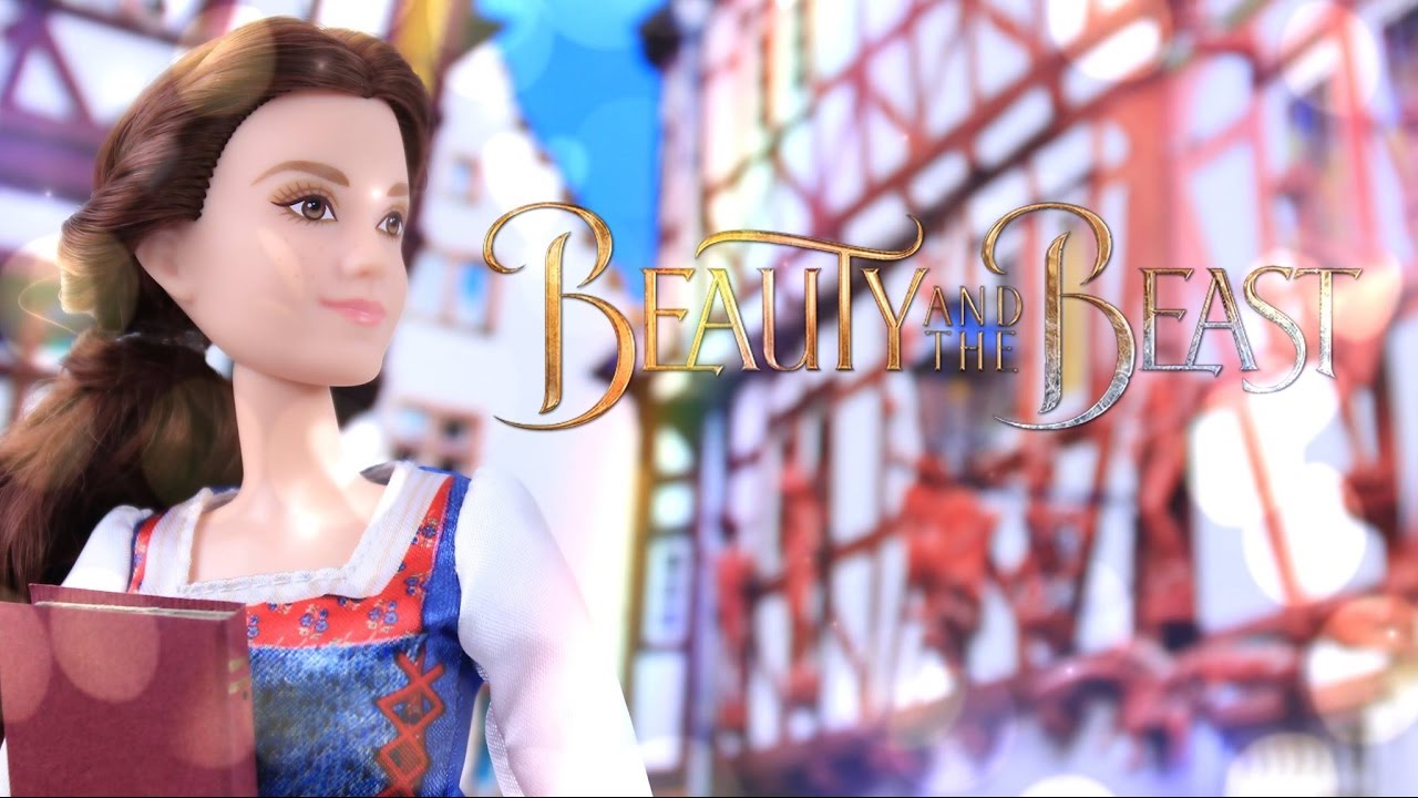 Beauty and the Beast Village Dress Belle & Enchanted Rose Scene - Doll Review - 4K