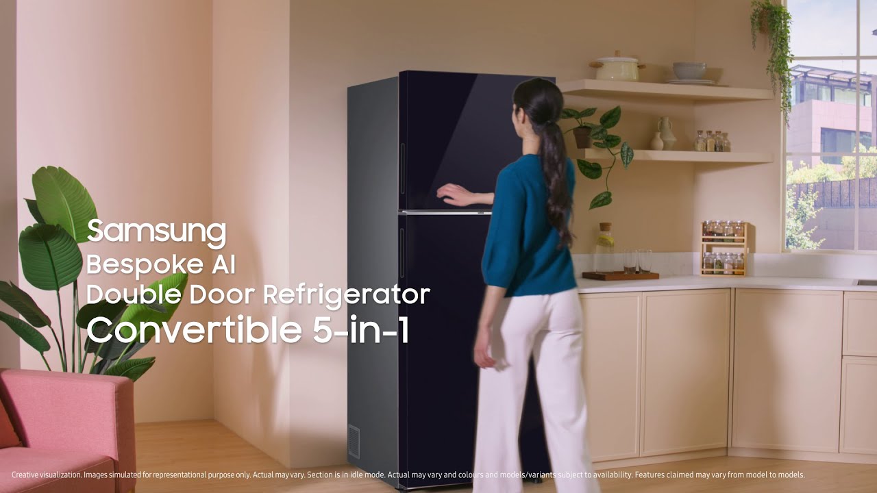 Bespoke AI Double Door Refrigerator | Convertible 5-in-1 | Samsung