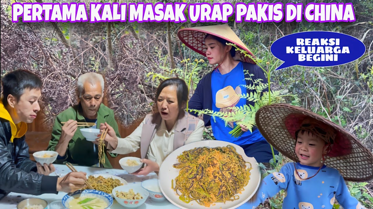 PERJUANGAN MENCARI PAKIS CHINA, DAPAT BANYAK LANGSUNG BUAT URAP PAKIS BEGINILAH REAKSI KELUARGAKU