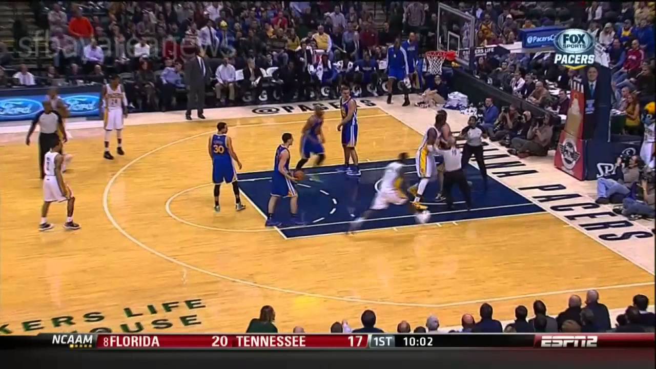 Hibbert ejected for fight in Pacers-Warriors game 02/26/2013