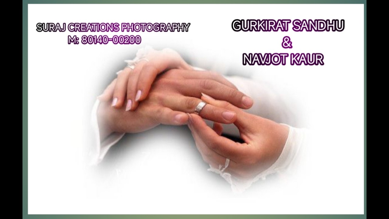 LIVE RING CEREMONY - GURKIRAT SANDHU &  NAVJOT KAUR
