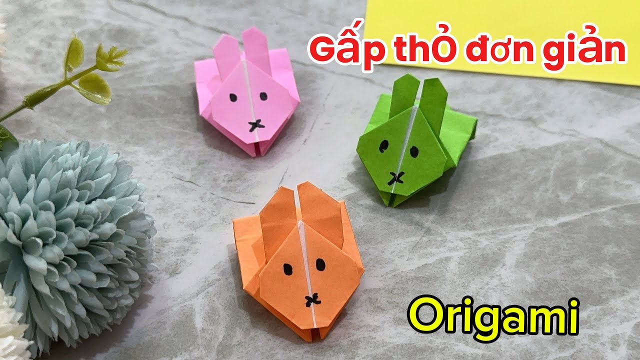 Cách gấp thỏ bằng giấy đơn giản nhất 【Origami Jumping Rabbit】