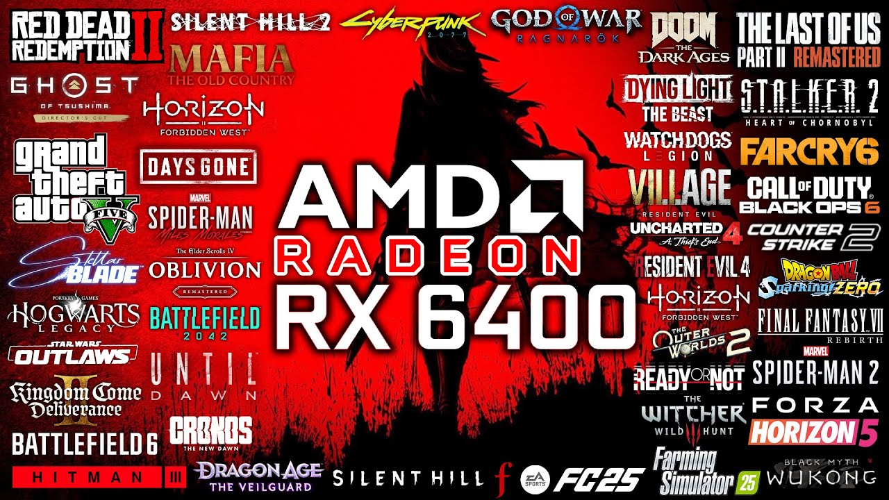 RX 6400 in 2025 - Test in 51 Games