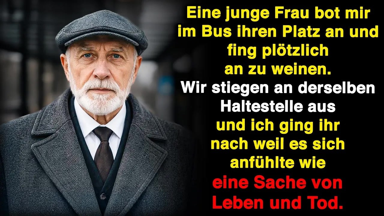 Im Bus stand eine junge Frau für mich auf – dann brach sie plötzlich in Tränen aus.