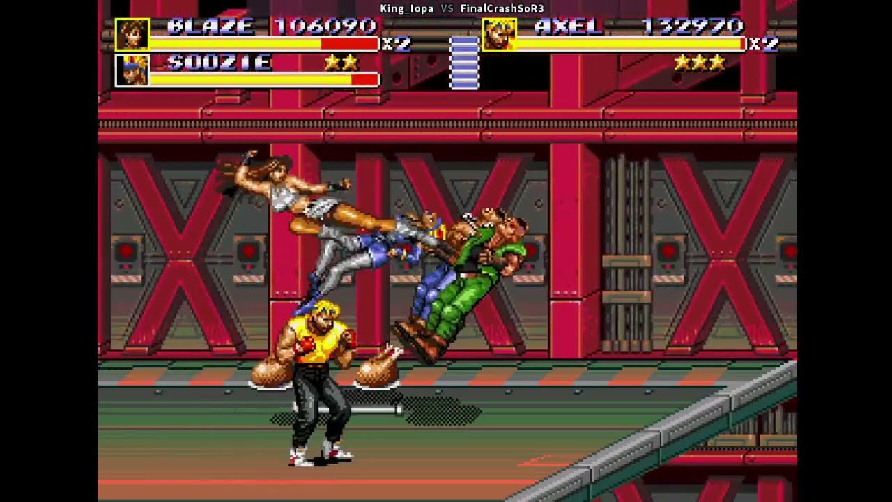 Streets of Rage 3 Hard No Death Coop (Blaze & Axel) by King iOpa & FinalCrashSoR3