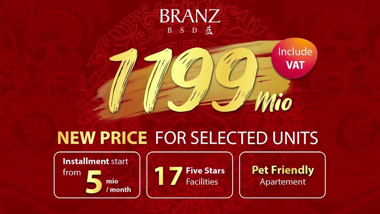 BRANZ BSD New Price 1199 mio*