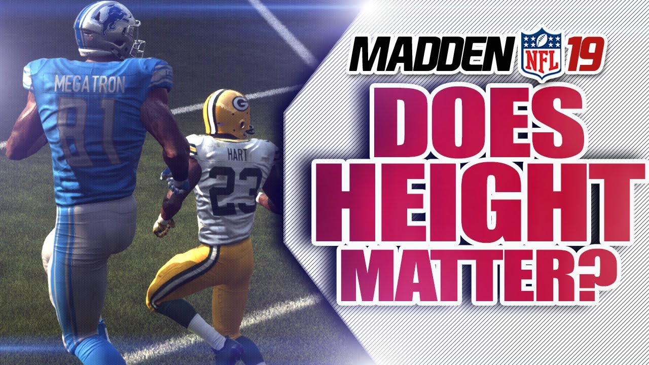 Madden NFL 19: Does Height Matter? SGO Sports Science