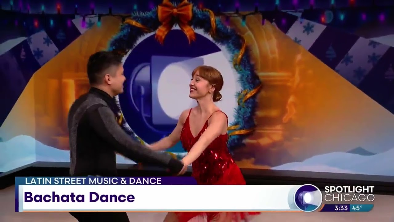 Latin Street Music & Dancing featured by WGN-TV Spotlight Chicago Dance performance section.