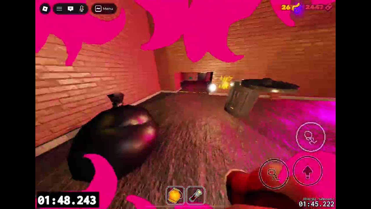 Playing Roblox Grace with my friends