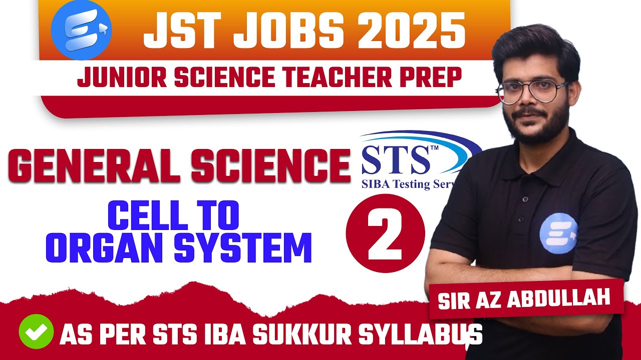Cells – Biology & Structure | JST STS IBA Test Preparation | Science Teacher Jobs Sindh