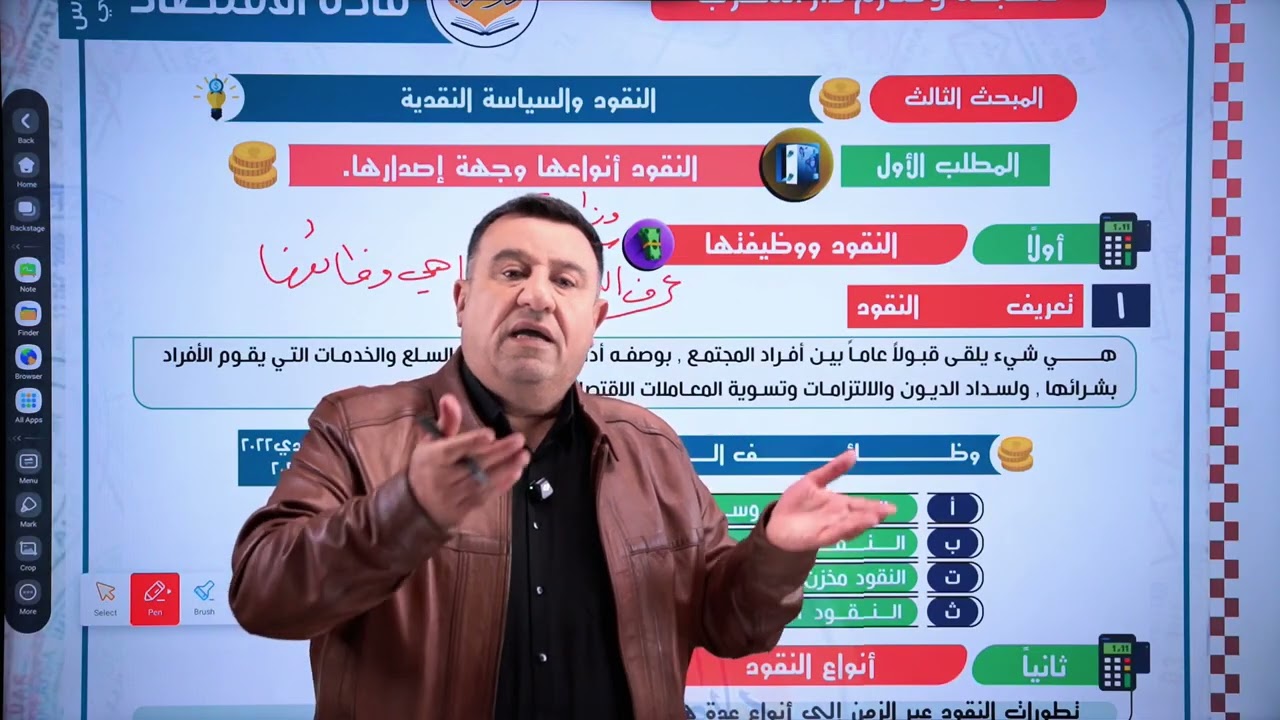 المحاضره الرابعة الفصل الرابع  الاقتصاد  السادس الادبي