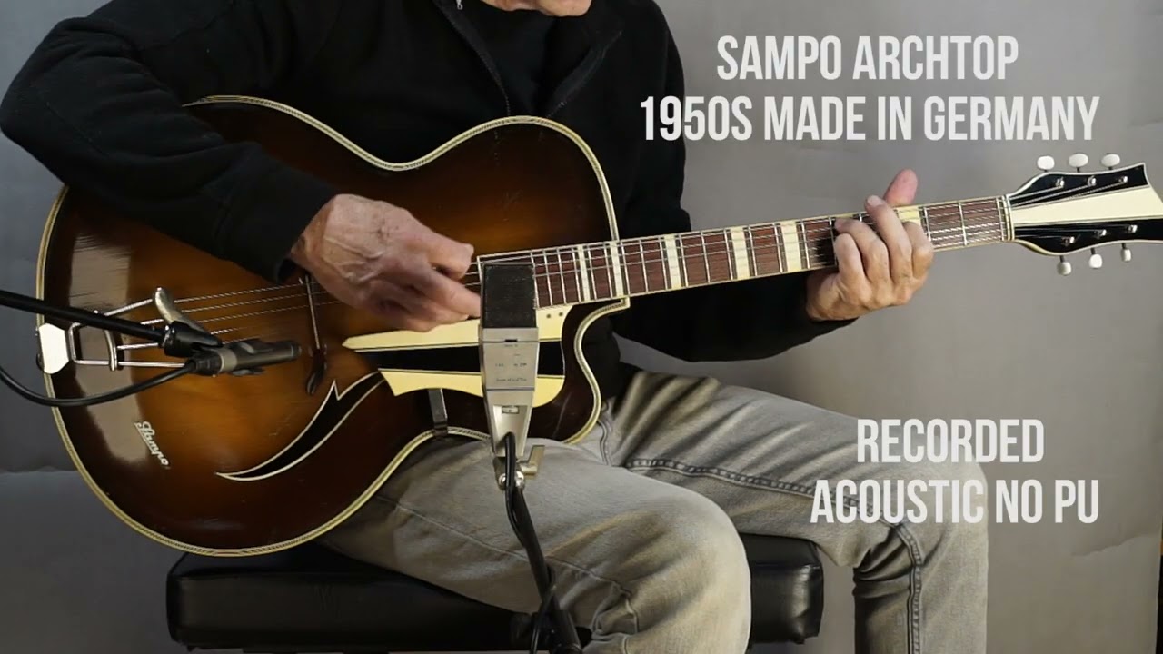 Sampo branded Archtop made in Germany 1950s