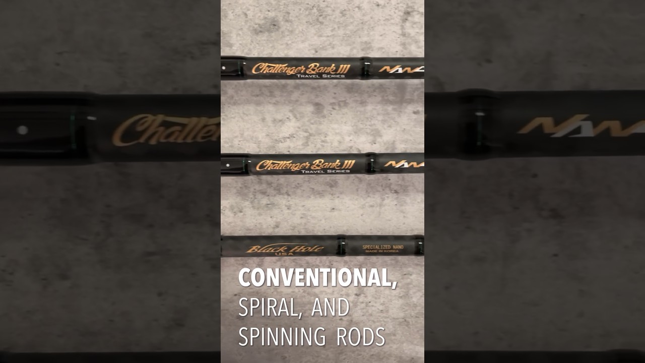 New Travel Rods! Black Hole USA Challenger Bank III Travel Series 763M Rods!