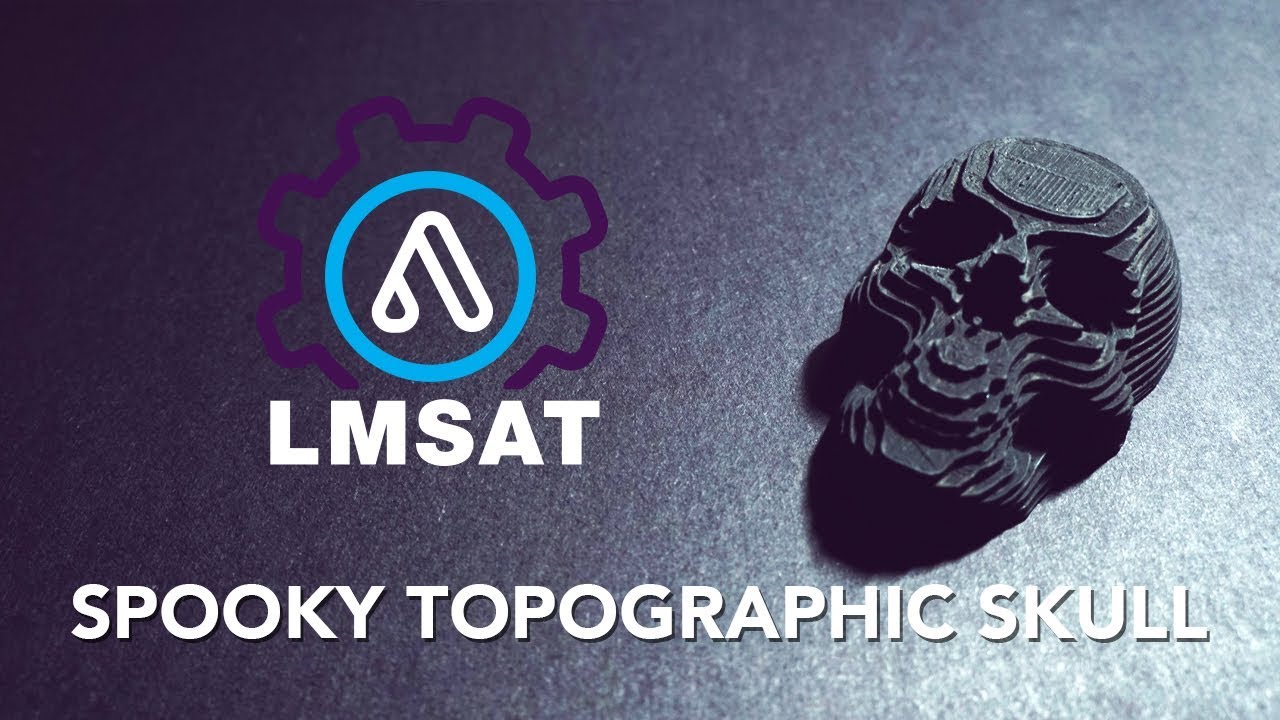 Easy, Spooky Topographical Skull in Fusion 360 - LMSAT