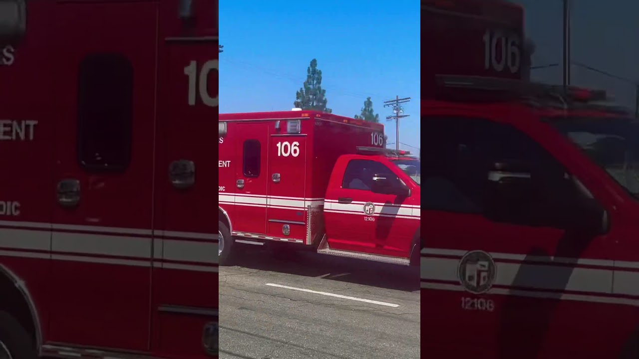 LAFD Paramedic 106 responding code 3