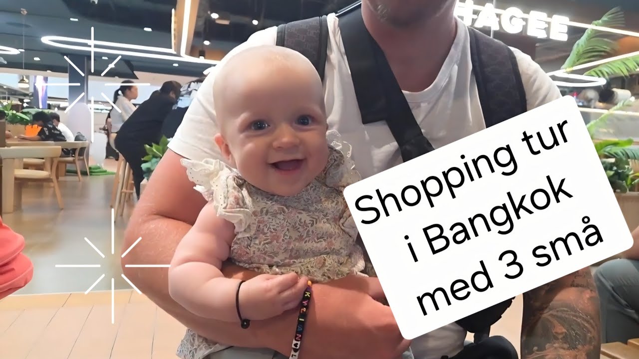 3 Barn på Shopping i Bangkok
