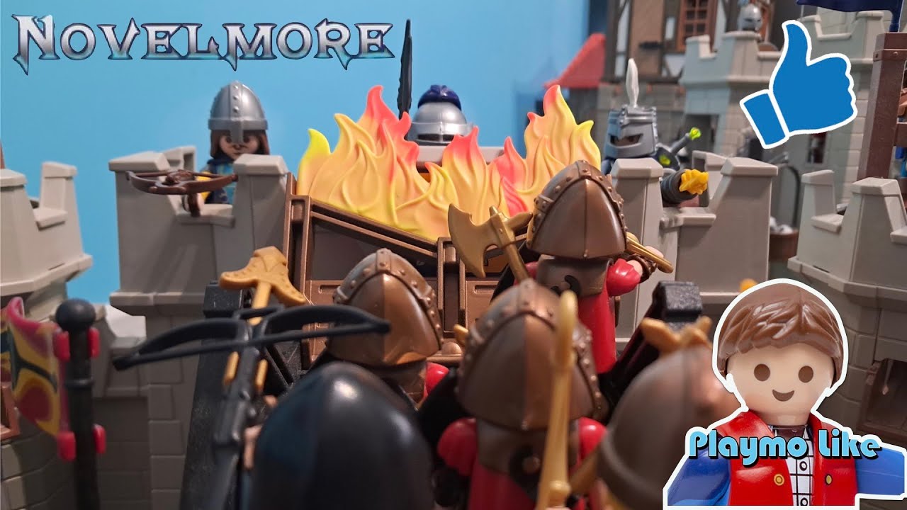 DIORAMA PLAYMOBIL NOVELMORE ( L'attaque du château )