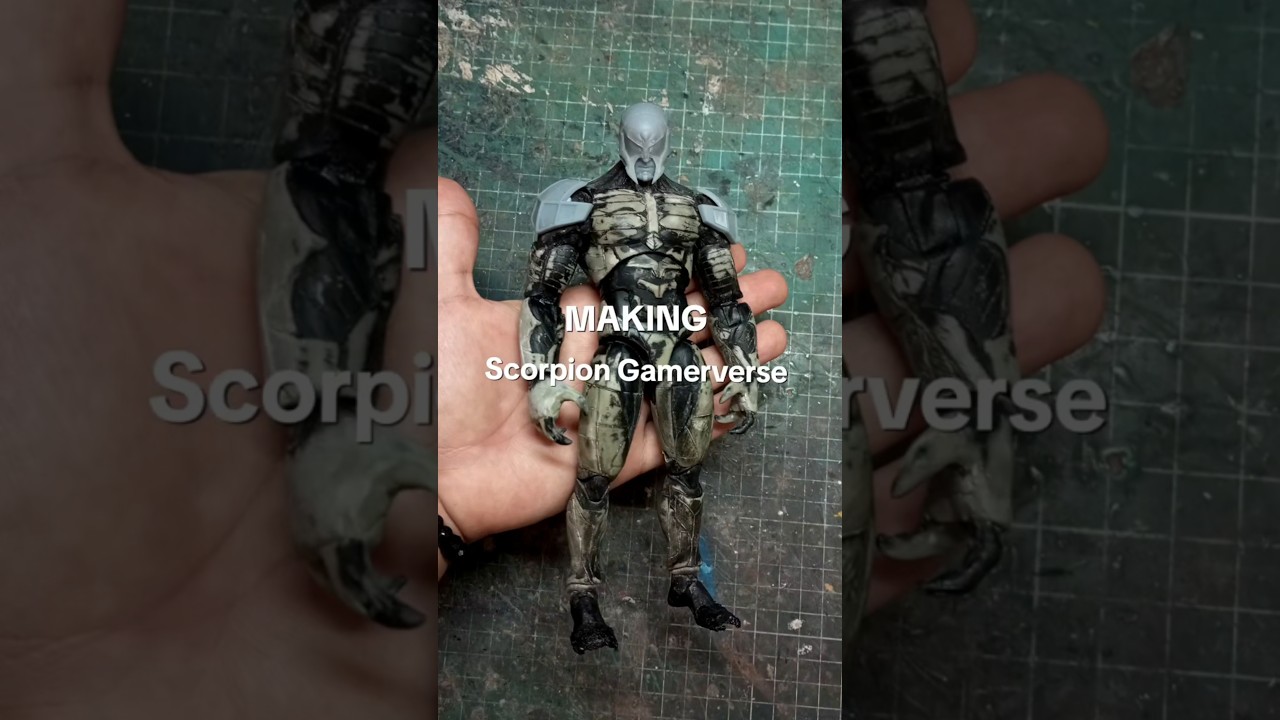 Scorpion from Spiderman PS4 WIP - custom marvel legends