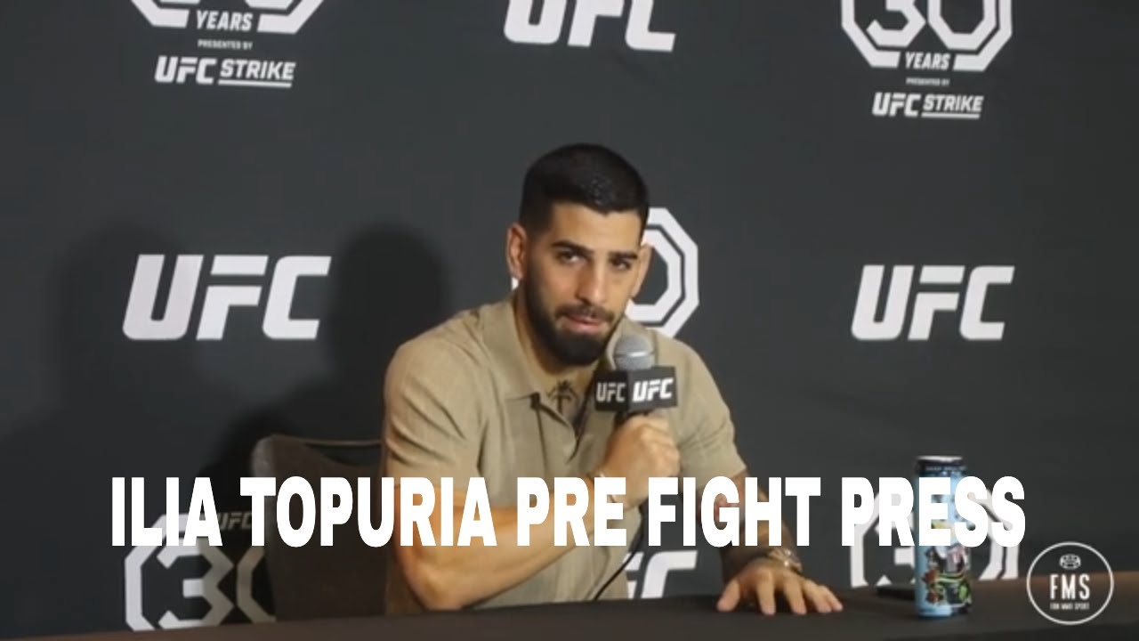Ilia Topuria UFC Jacksonville pre fight press conference talks about facing Josh Emmett