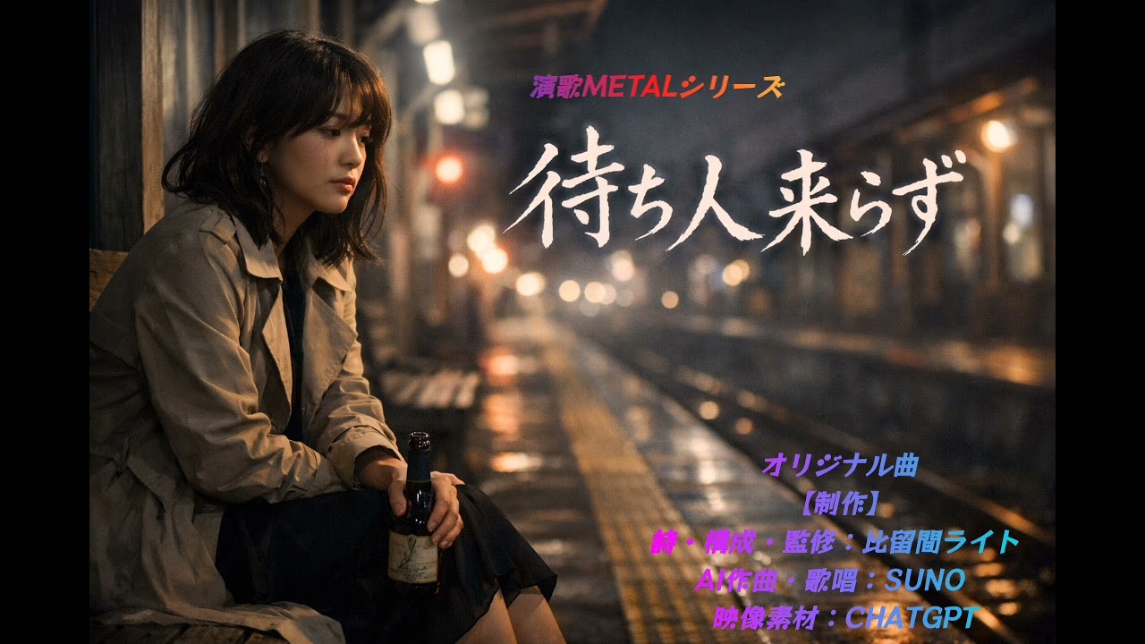 待ち人来らず 演歌METALシリーズ Japaneseheavymetal オリジナル曲（original song）