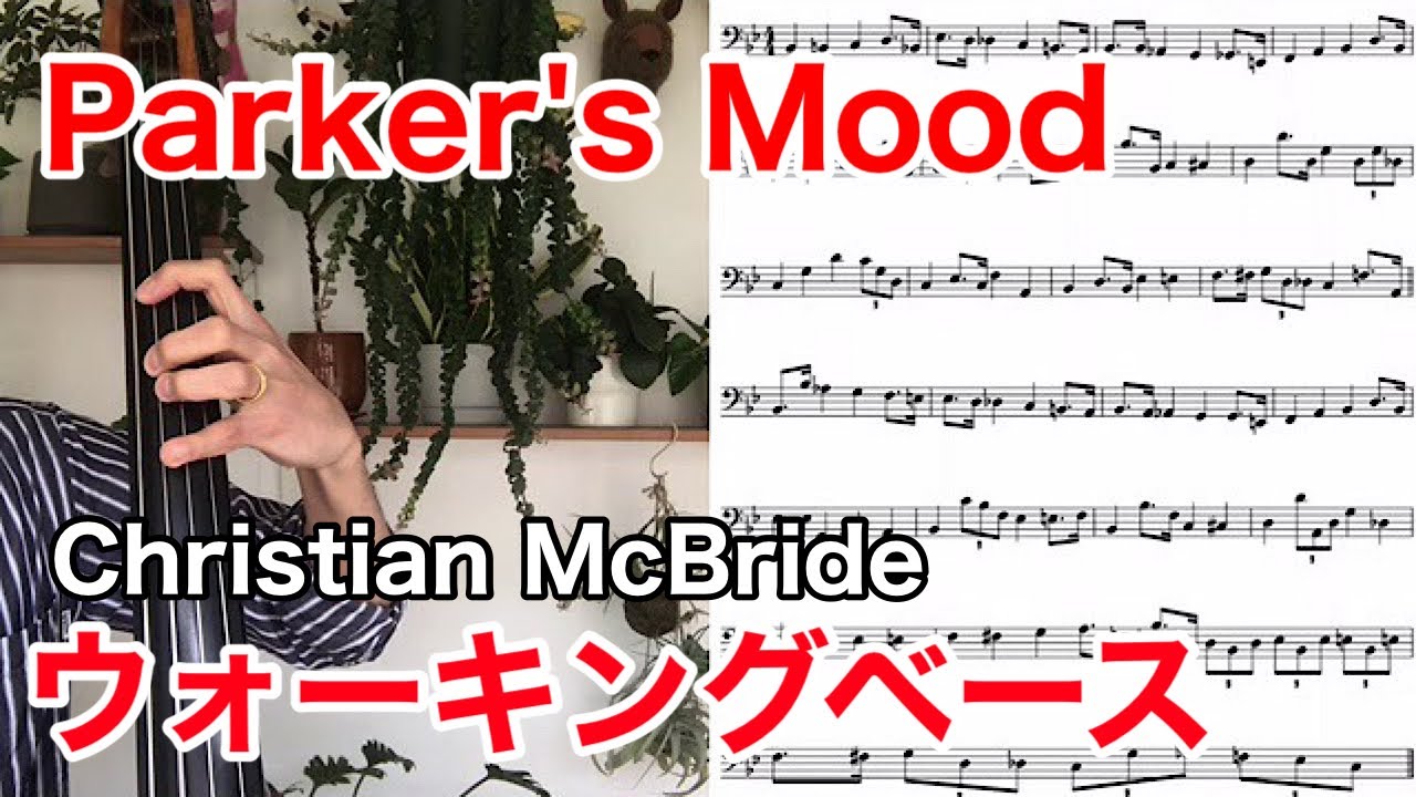 Christian McBride - Parker's Mood(Bb Blues Walking Bass Transcription)ウォーキングベース