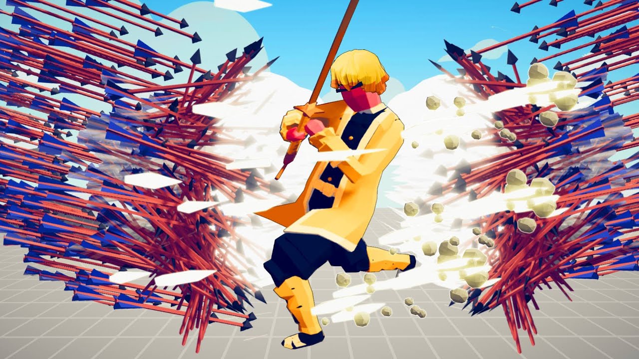 AGATSUMA ZENITSU ( DEMON SLAYER ) VS EVERY GOD | TABS - Totally Accurate Battle Simulator