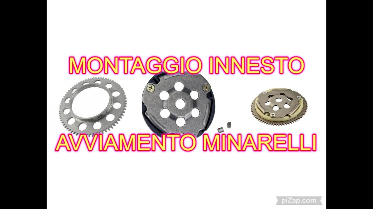 avviamento elettrico minarelli  montaggio e smontaggio innesto avviamento minarelli