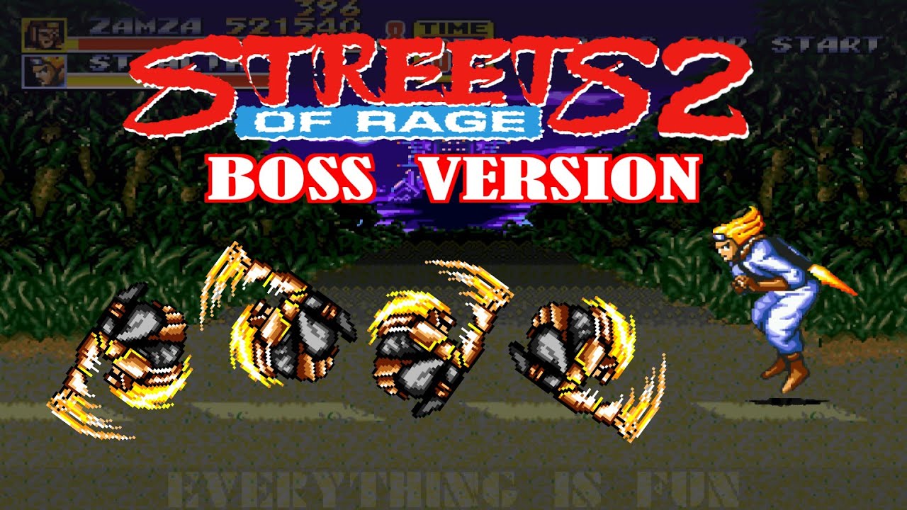 Streets of Rage 2 Boss version - ZAMZA #Download #Hack #Gameplay