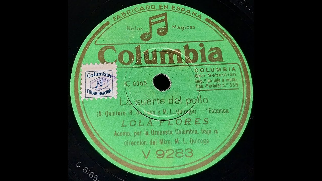 La suerte del pollo - (Estampa) -  Lola Flores