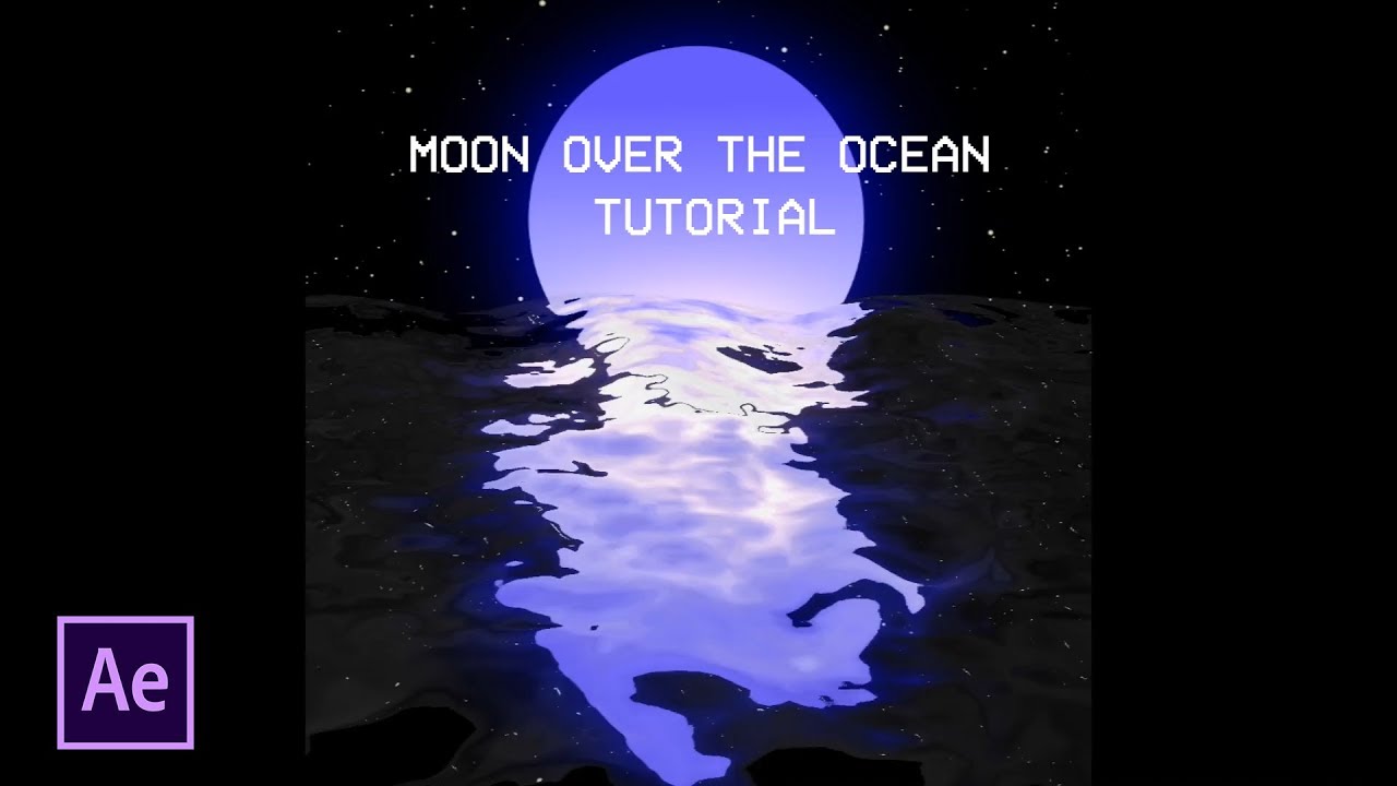 Moon with water reflection tutorial | After Effects