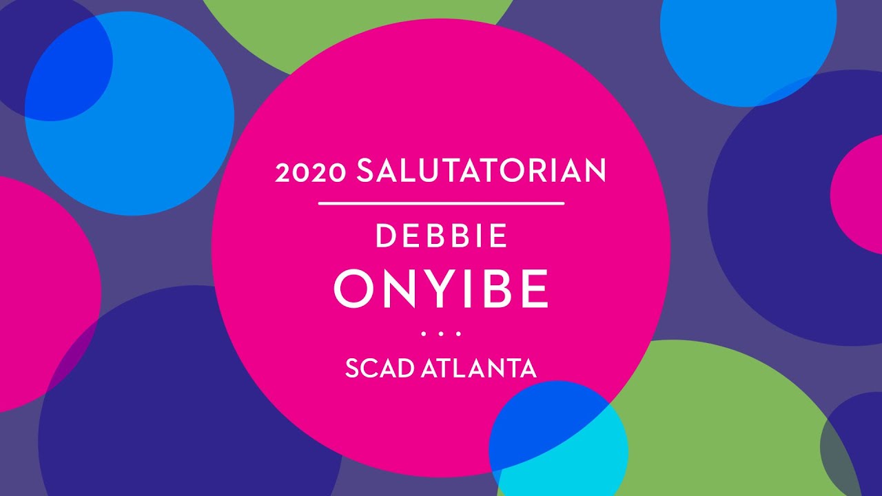SCAD Atlanta 2020 Salutatorian Debbie Onyibe