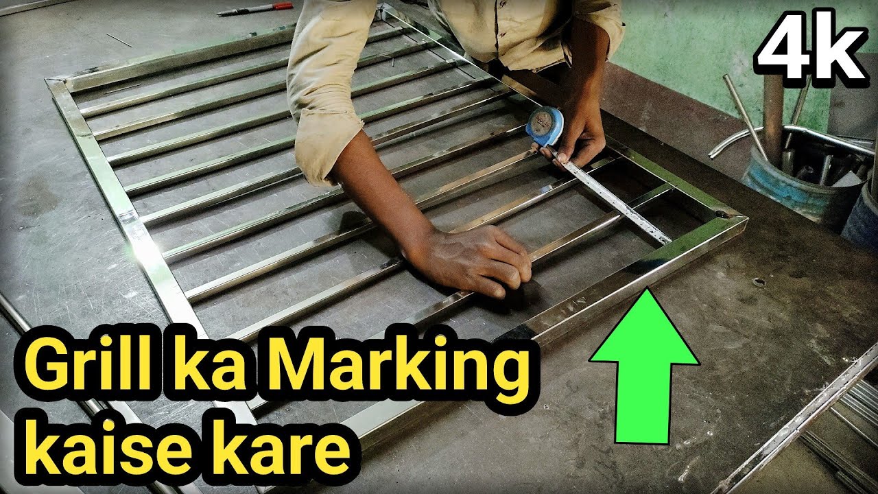 Steel Ke Grill Ka Divide Kaise Nikale | Steel Ke Grill Me Marking Karna Sikhe