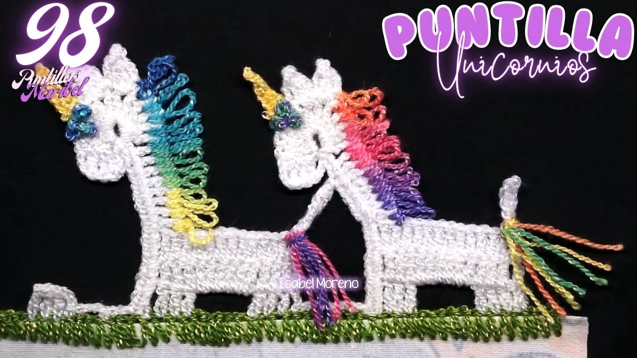 Puntilla 98 | Unicornios o Caballos | Puntillas Maribel