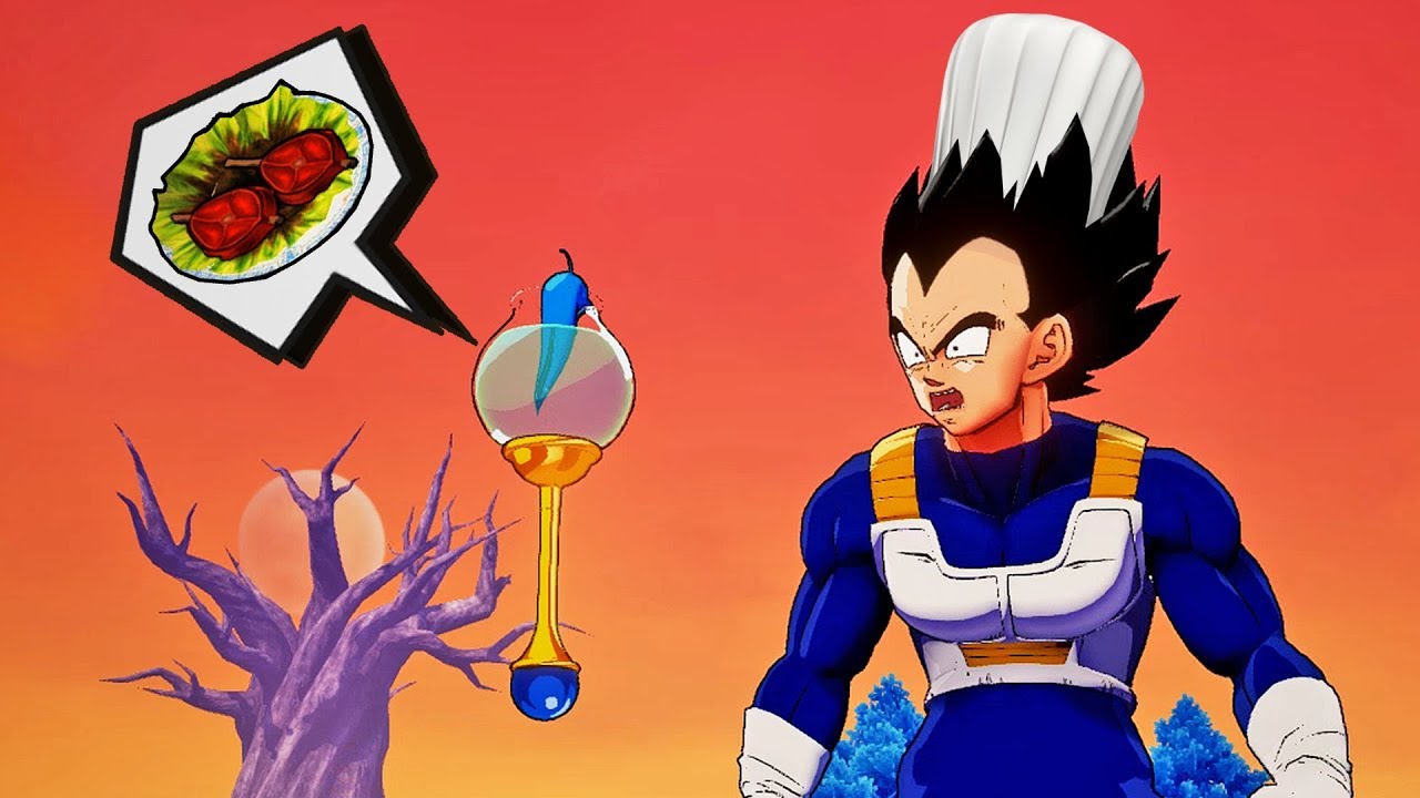 Vegeta Cooks For Beerus in Dragon Ball Z Kakarot Dub (DLC Pack 1 Story)