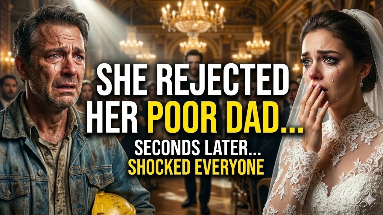 She Rejected Her Poor Father At Her Wedding… Seconds Later Everyone Was Shocked